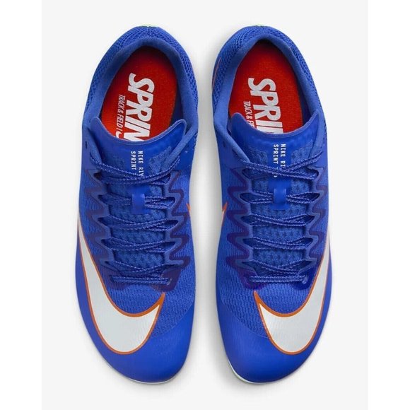 Nike Zoom Rival Sprinter Track Spikes Mens Racer Blue/Lime Size 12.5 DC8753-401 - Picture 4 of 7